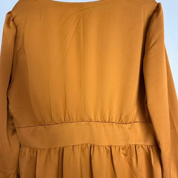 J. Crew NTW Button-Front A-line Midi Dress in Mustard sz 12 - Picture 11 of 11